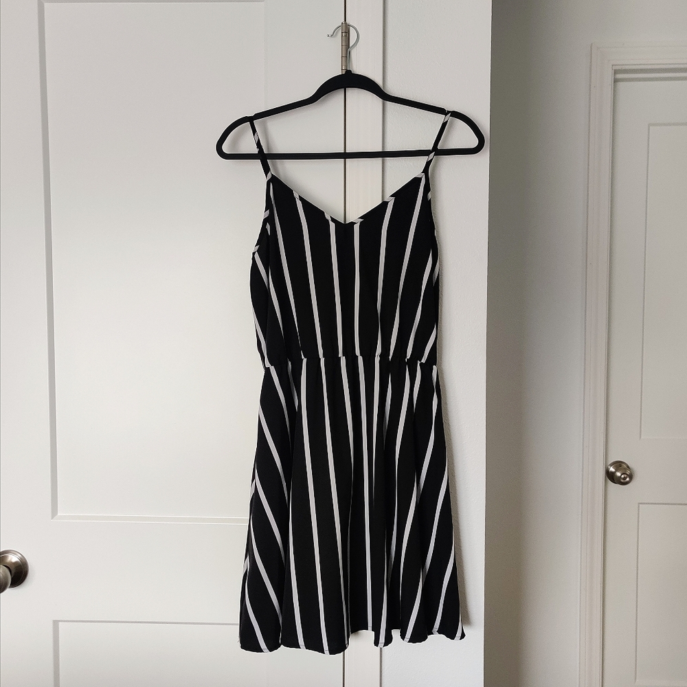 Striped A-Line Dress